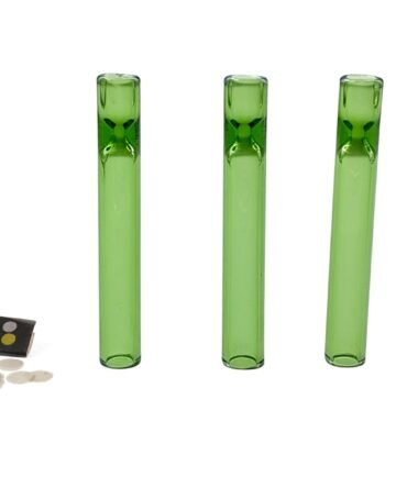 Glass One-Hitter 3" | Pack of 3 | Green