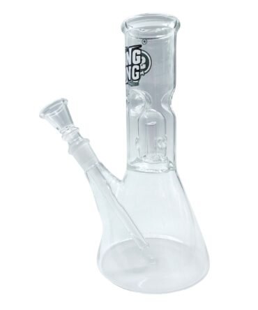 8" Glass Percolator Beaker Bong -Clear