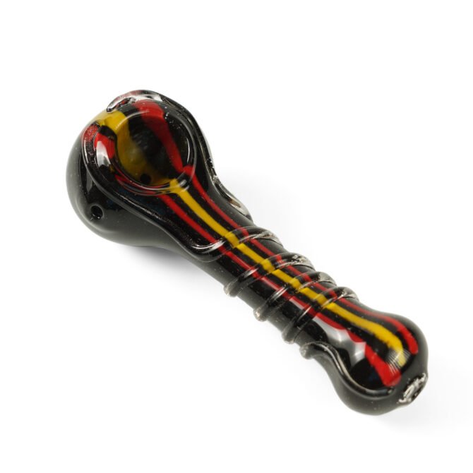 Glass Spoon Pipe 4" | Black