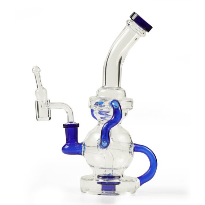 Recycler Glass Dab Rig 10" with Qyartz Banger