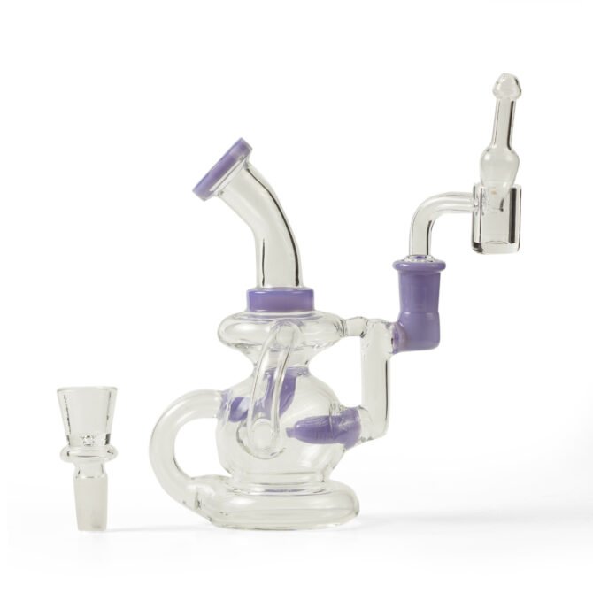 Mini Recycler Dab Rig 6" with Quartz Banger