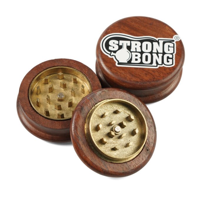 Wooden Metal Grinder | Gold