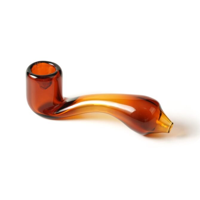 Glass Sherlock Pipe 4"