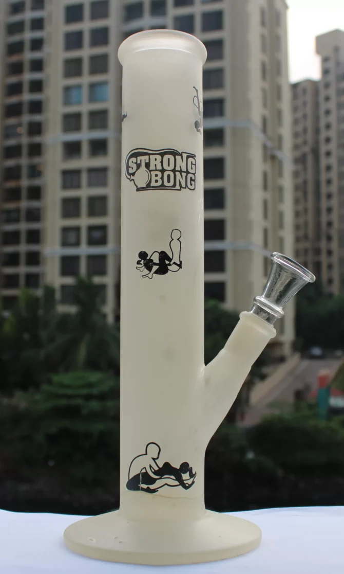 Glass Bong 12" | Straight | Kamasutra Print - Image 4