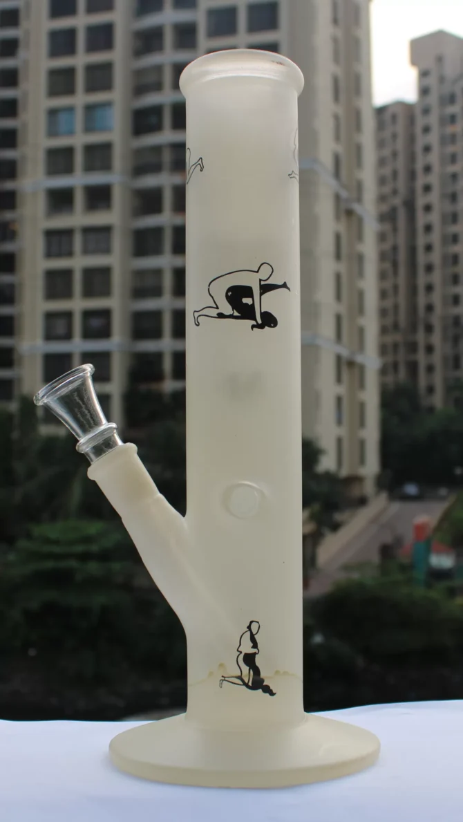 Glass Bong 12" | Straight | Kamasutra Print - Image 5