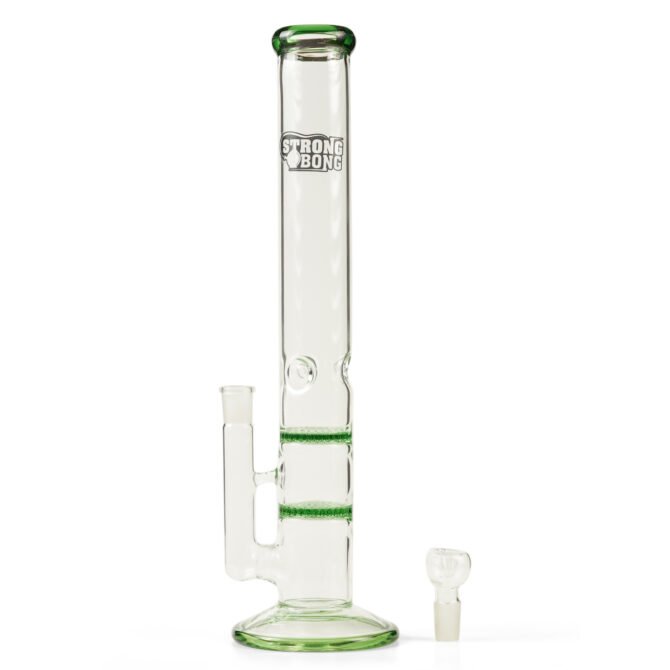 Glass Bong 16" | Double Honeycomb Percolator - Image 2