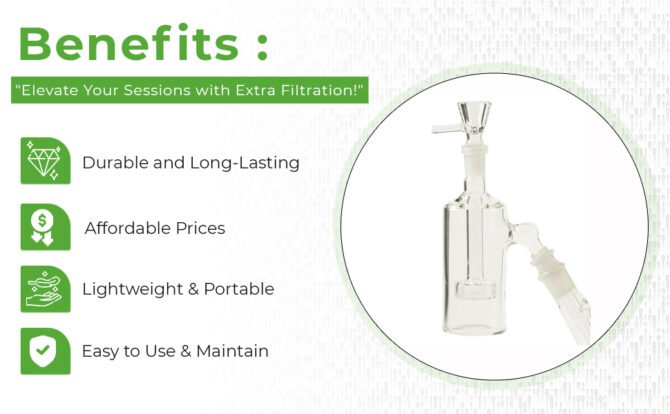 Glass Percolator Ash Catcher 14.4mm - Image 6