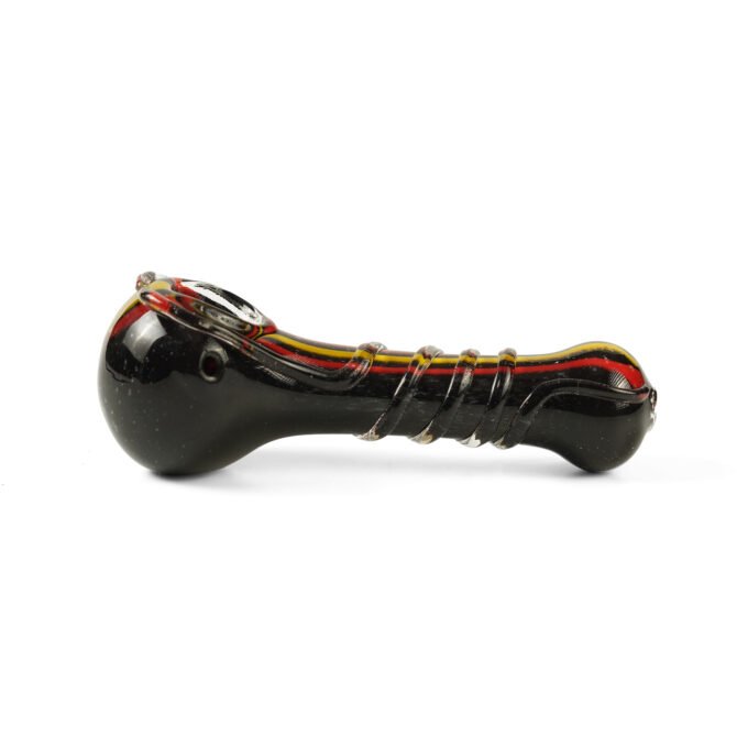 Glass Spoon Pipe 4" | Black - Image 2