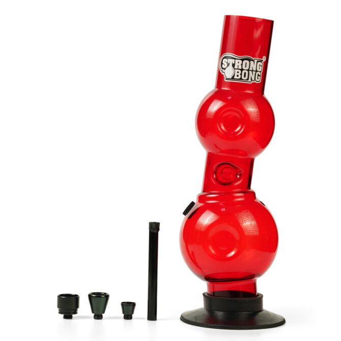 Acrylic Ice Bong 12" | Red - Image 2