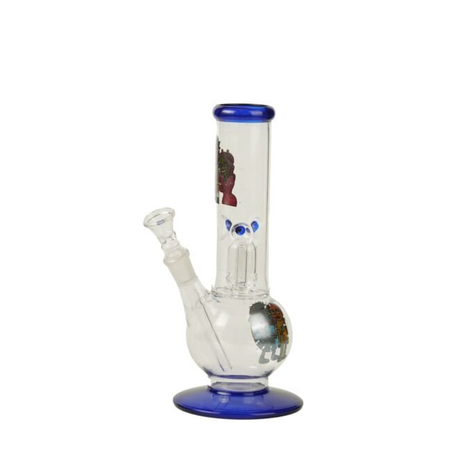 Glass Percolator Bong 8" | Blue - Image 2