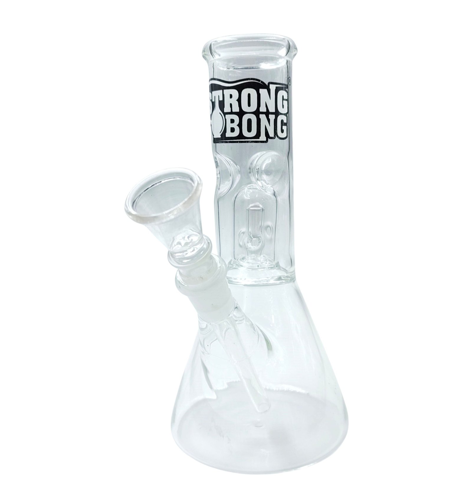 8" Glass Percolator Beaker Bong -Clear - Image 2
