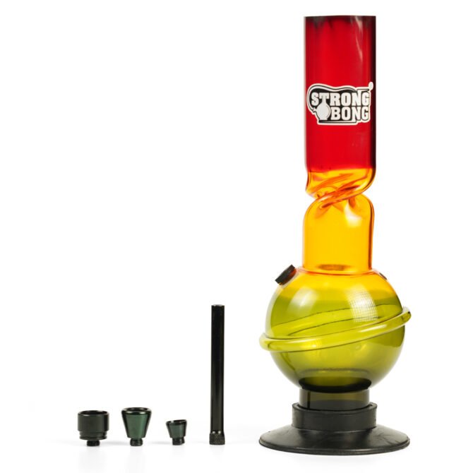 Acrylic Ice Bong 12" | Rasta - Image 2