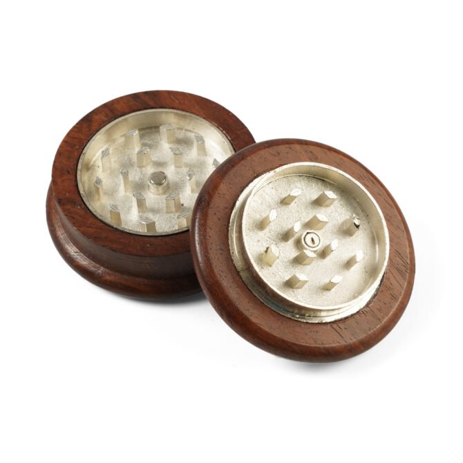 Wooden Metal Grinder | Silver - Image 2