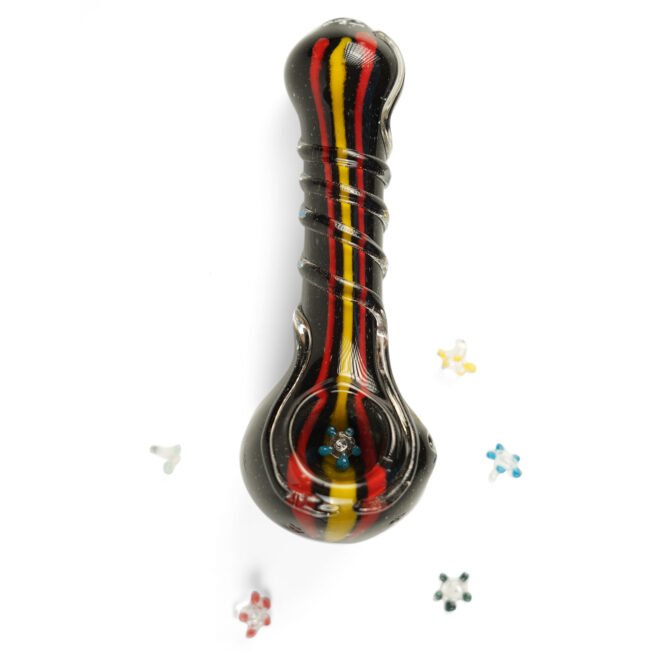 Glass Spoon Pipe 4" | Black - Image 3