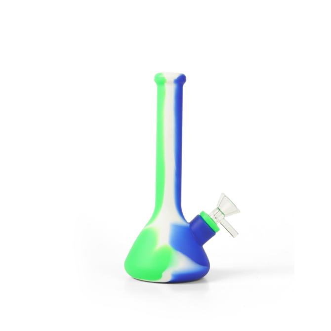 Mini Silicone Bong 7" | Unbreakable & Detachable | Green