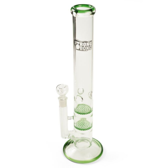 Glass Bong 16" | Double Honeycomb Percolator - Image 3