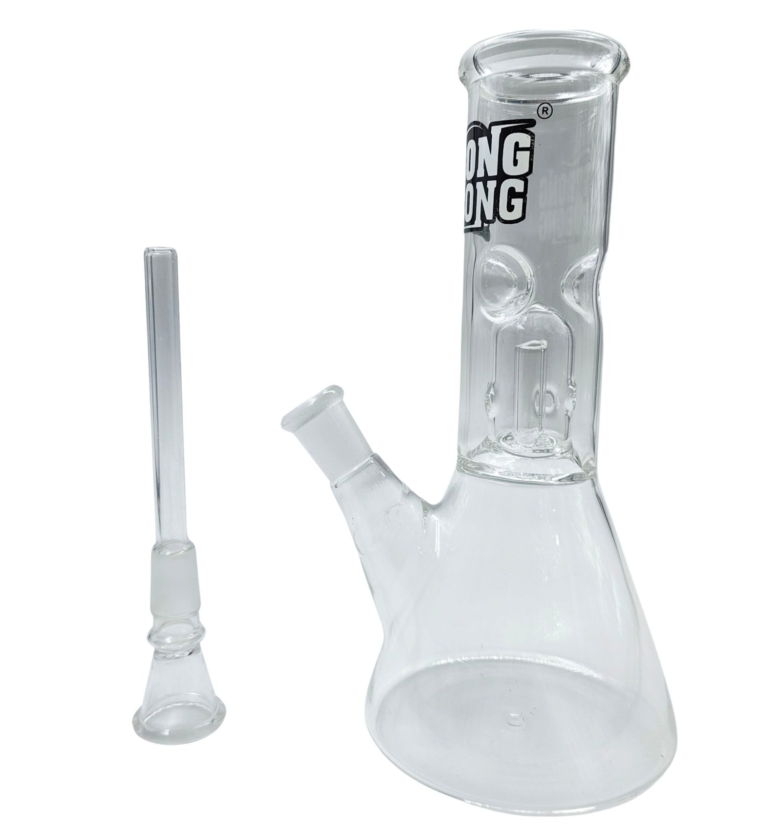 8" Glass Percolator Beaker Bong -Clear - Image 3