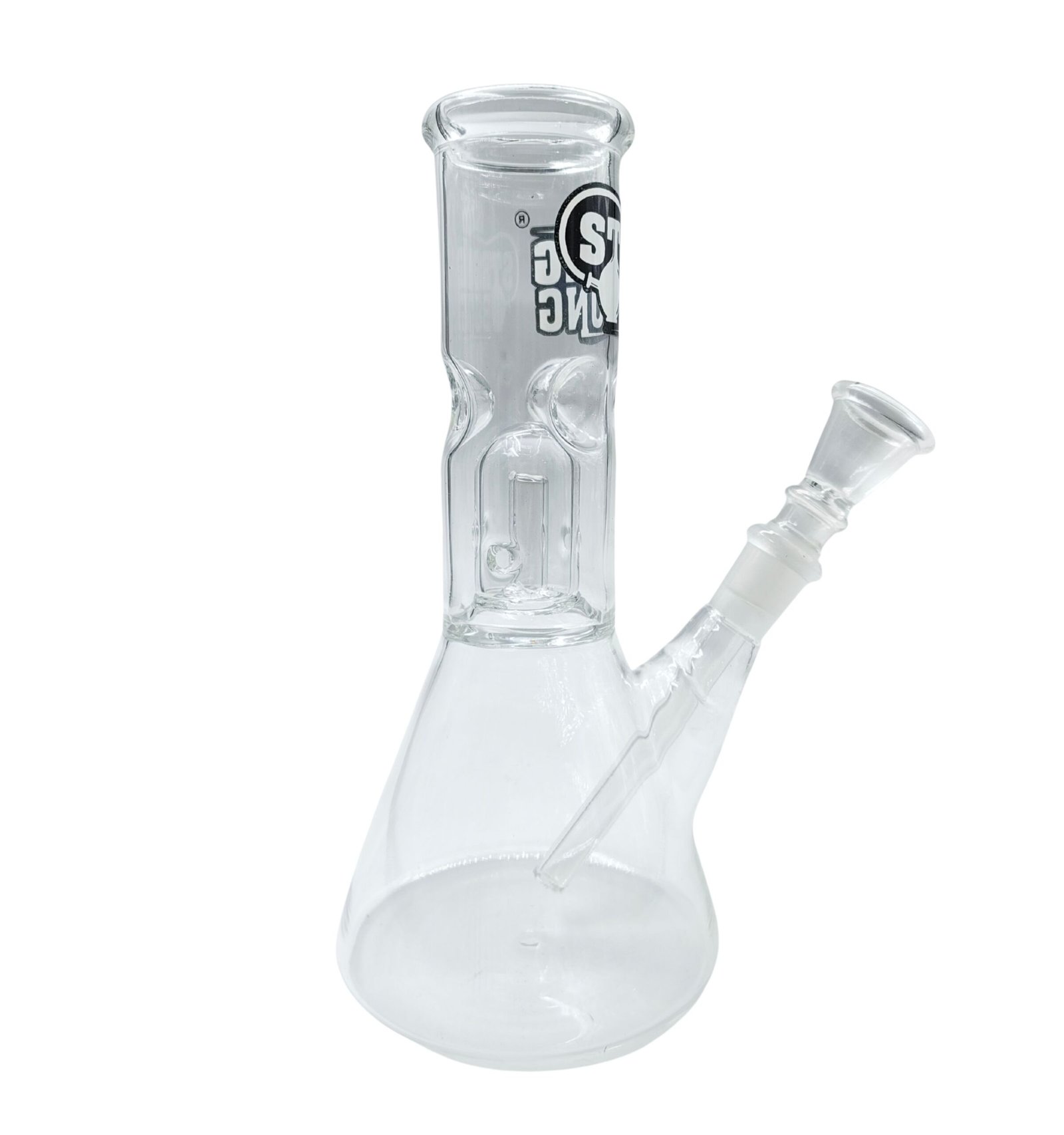 8" Glass Percolator Beaker Bong -Clear - Image 4
