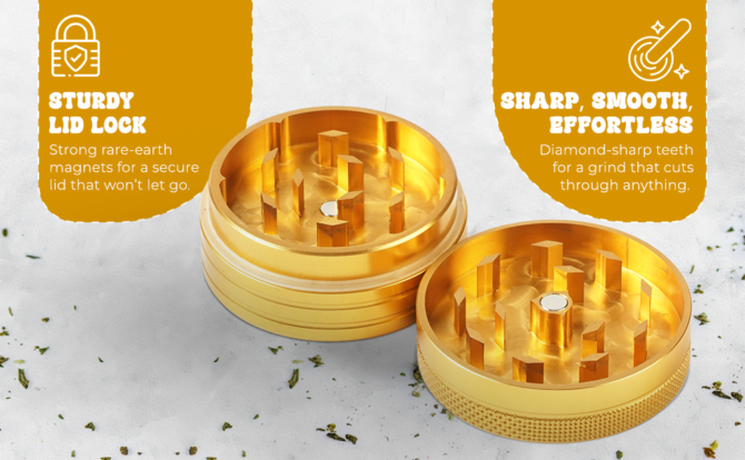 Gold Grinder | 2-part Herb Crusher - Image 6