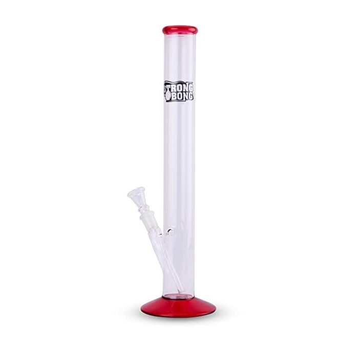 Glass Bong 14" | Straight Red