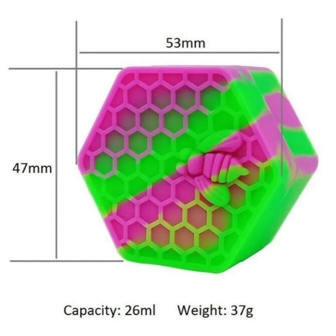 Silicone Dabcase 26ml | Honeycomb - Image 2