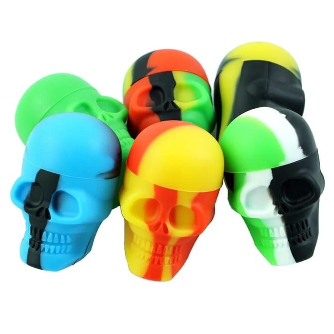 Silicone Dabcase 15ml | Skull - Image 4