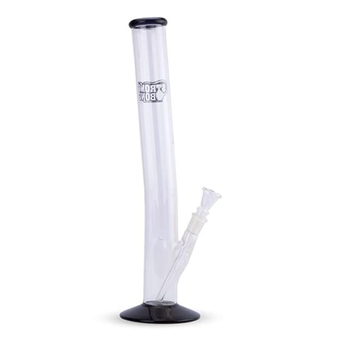 Glass Bong 14" | Bent Neck | Black - Image 3