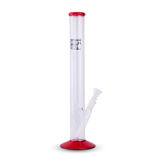 Glass Bong 14" | Straight Red - Image 3