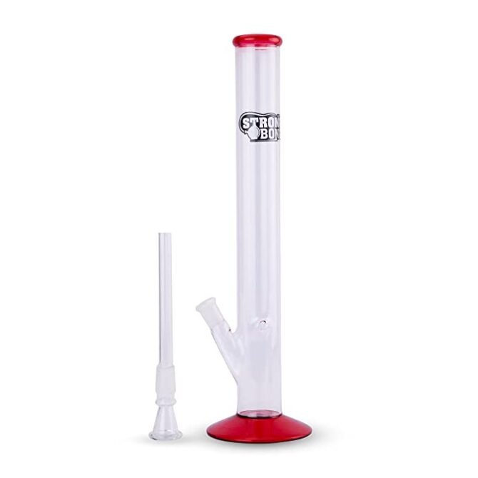 Glass Bong 14" | Straight Red - Image 2