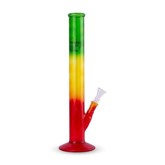 Glass Bong 14" | Straight | Rasta - Image 3