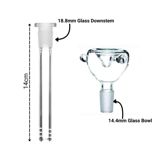 Glass Downstem 18.8mm with Glass Bowl 14.4mm - Image 6