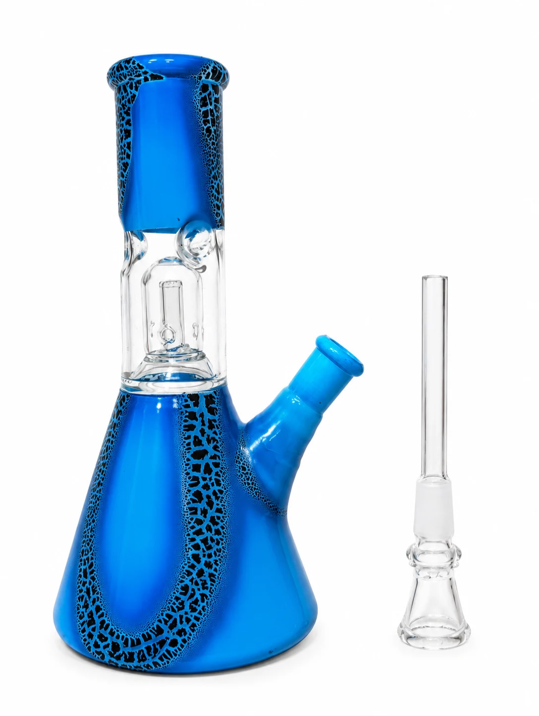 8" Glass Percolator Beaker Bong - Image 2