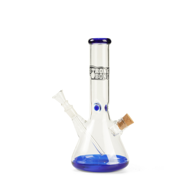 Glass Beaker Bong 10" | with built-in herb storage