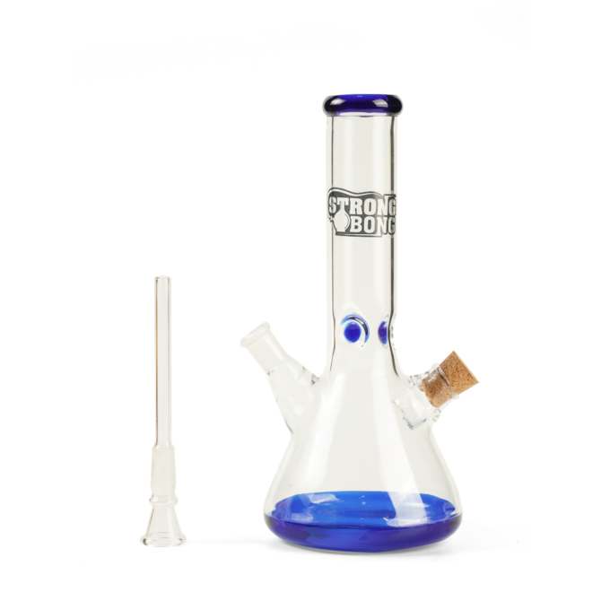 Glass Beaker Bong 10" | with built-in herb storage - Image 2