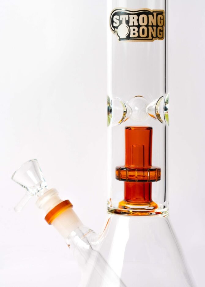 Glass Beaker Bong 12" | UFO Showerhead Percolator - Image 3