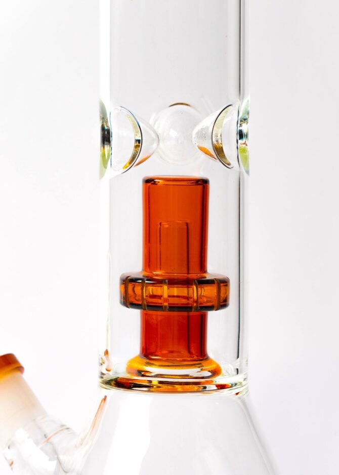 Glass Beaker Bong 12" | UFO Showerhead Percolator - Image 4