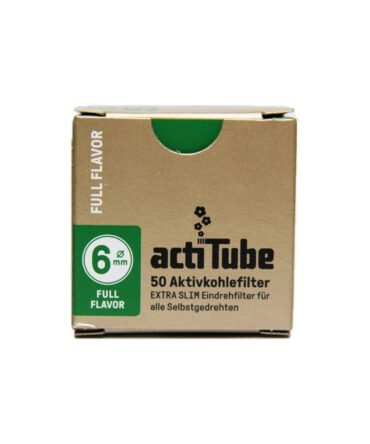 ActiTube Activated Charcoal Extra Slim Filters - 50 Tips (6mm full flavour)
