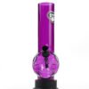 8" Skull Acrylic Bong | Compact Size | Smoking Waterpipe - Purple