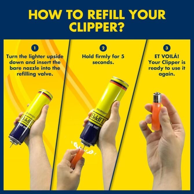 CLIPPER Universal Lighter Gas Refill - 550ml - Image 3