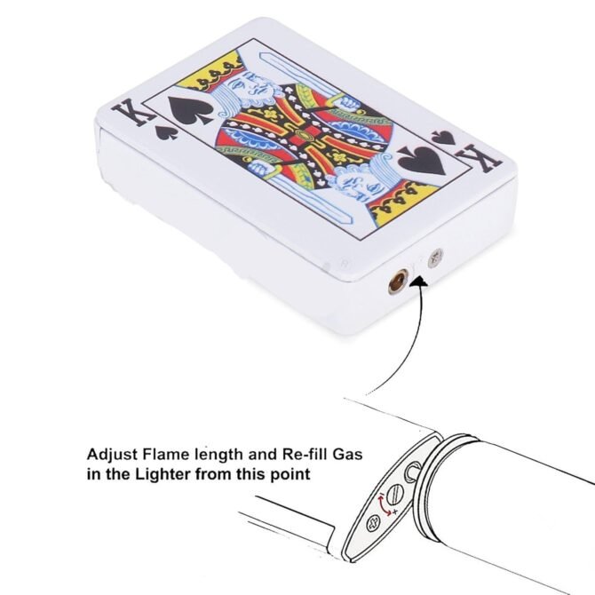 Playing Card Jet Lighter (Refillable) - Image 5