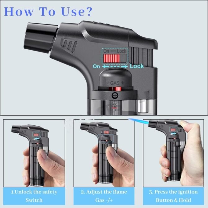 Blow Torch Jet Lighter (Refillable) - Image 8