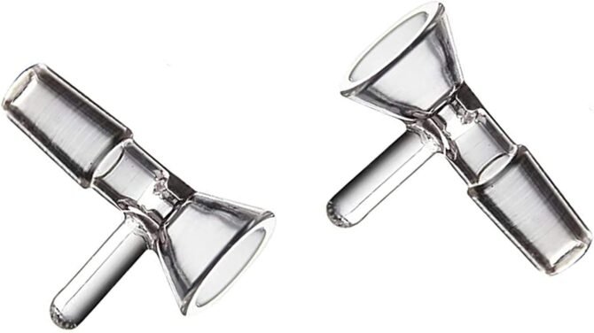 Glass Martini Bowl Shooter|14.4mm Male Joint – Pack of 2 - Image 3