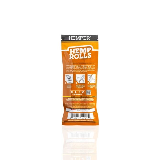 HEMPER Mango Flavored Rolls with Glass Filter Tips – 2-Pack - Image 5