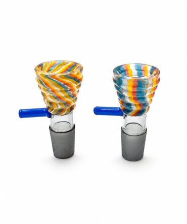 Glass Martini Multi Colour Bowl Shooter|18.8mm Male Joint – Pack of 2