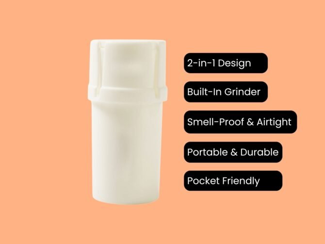 GrindTainer – Smell-Proof Herb Storage Container with Built-In Grinder - Image 9