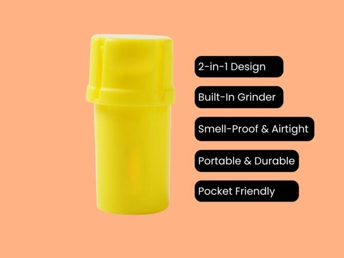 GrindTainer – Smell-Proof Herb Storage Container with Built-In Grinder - Image 19