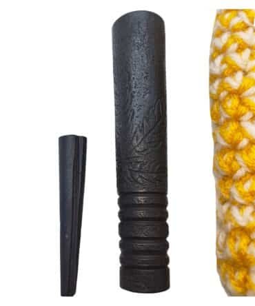 Clay Chillum 4″ | Black